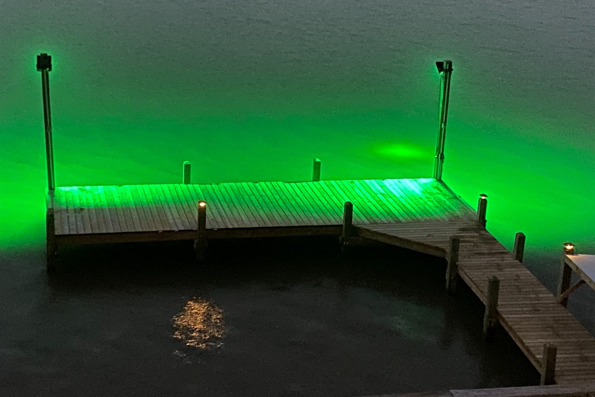 New pier January 2022, complete with Fishing lights for night fishing!