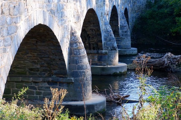 Antietam Iron Works Bridge at Antietam Creek National Park, about 1/2 mile from the Dome. You can walk along Harpers Ferry Road, or drive, limited parking.
It is a place to put in or take out inner tubes, canoes & kayaks, or just go play in the creek. 