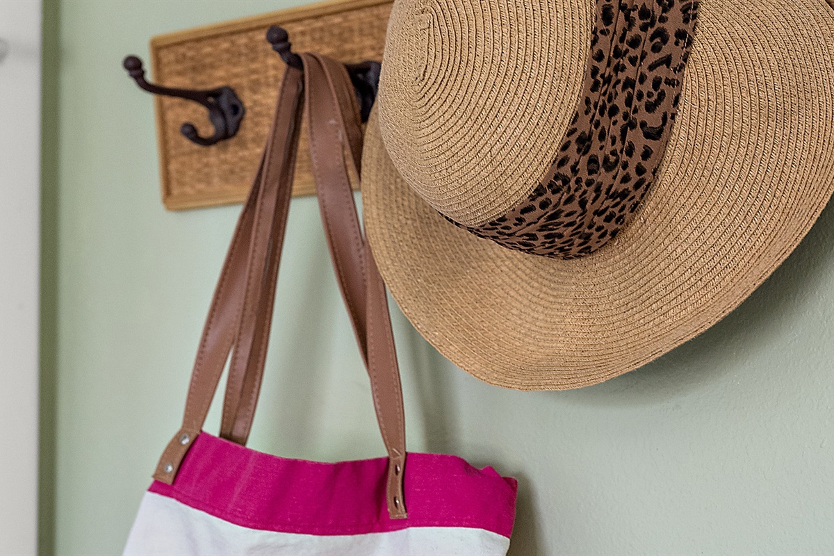 Keep your beach essentials in easy reach in case you decide to head to the beach in a moments notice