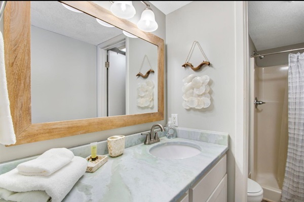 Ensuite bathroom with shower