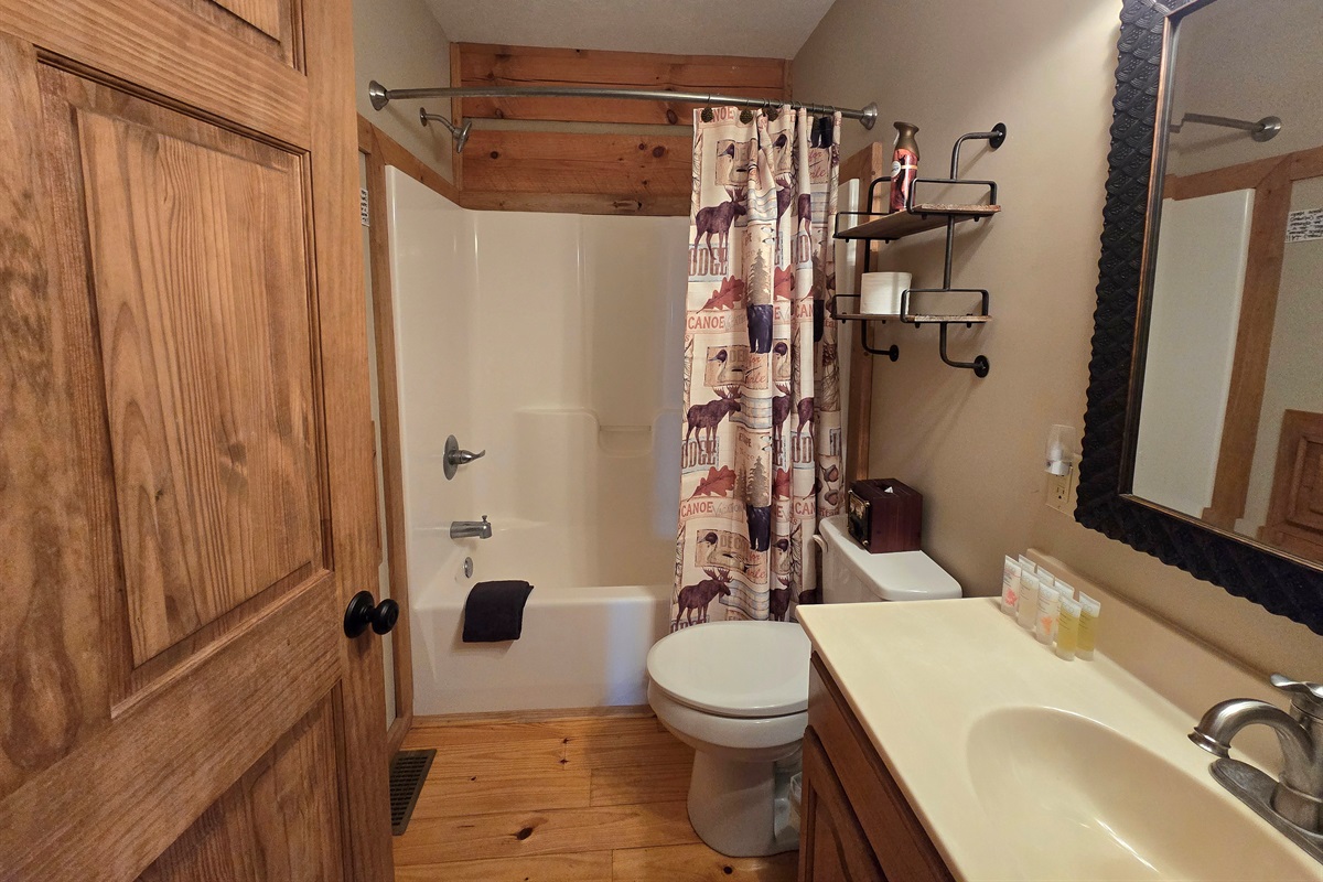 Main Level bathroom with Tub/Shower