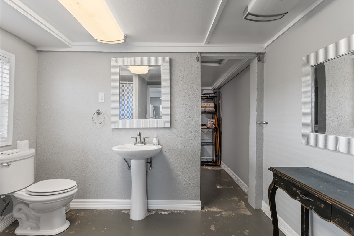 Downstairs restroom