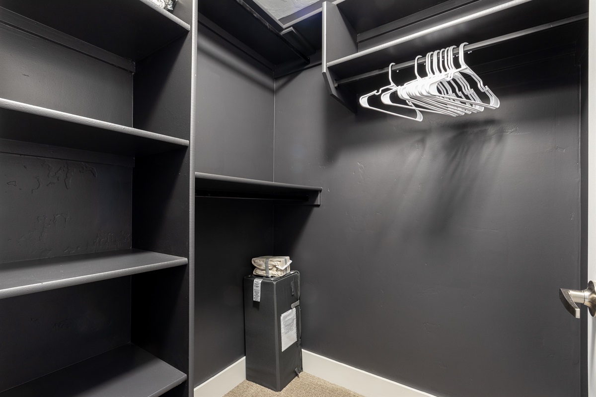 Pack-n-Play in her closet