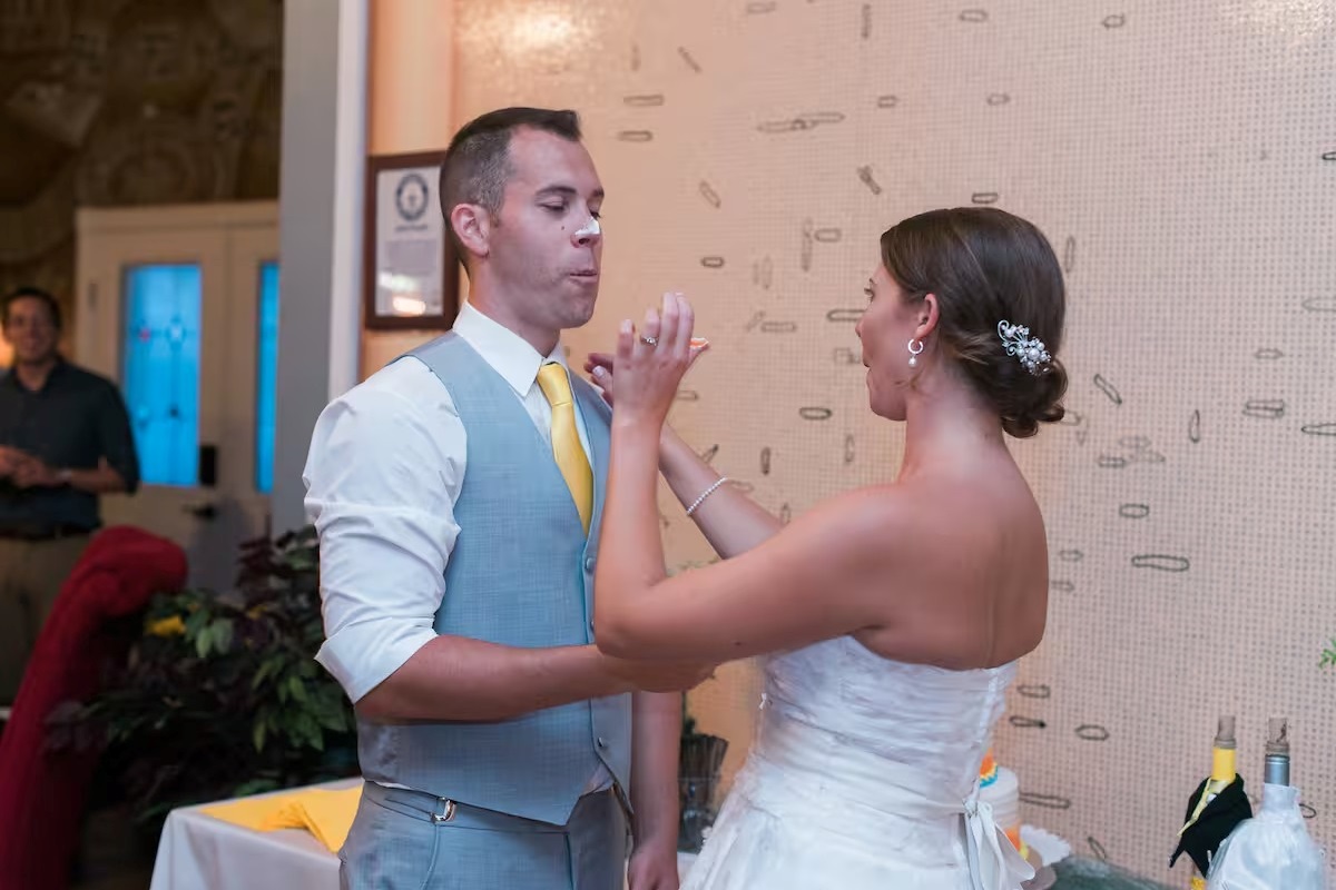 First dance at Clermont lakefront wedding venue