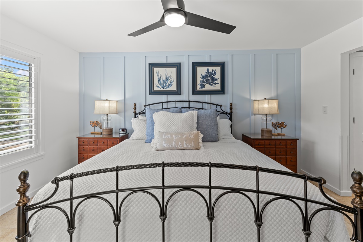 Beautiful Main Bedroom with King bed and ensuite