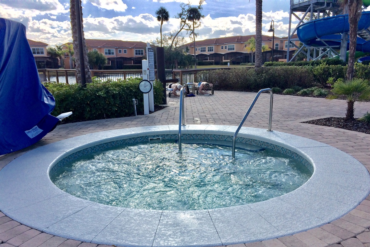 Enjoy the clubhouse hot tub