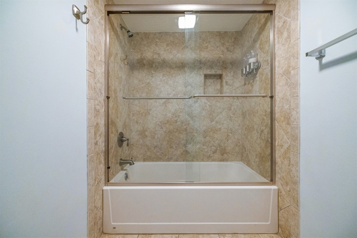 Shower in Secondary Bedroom 