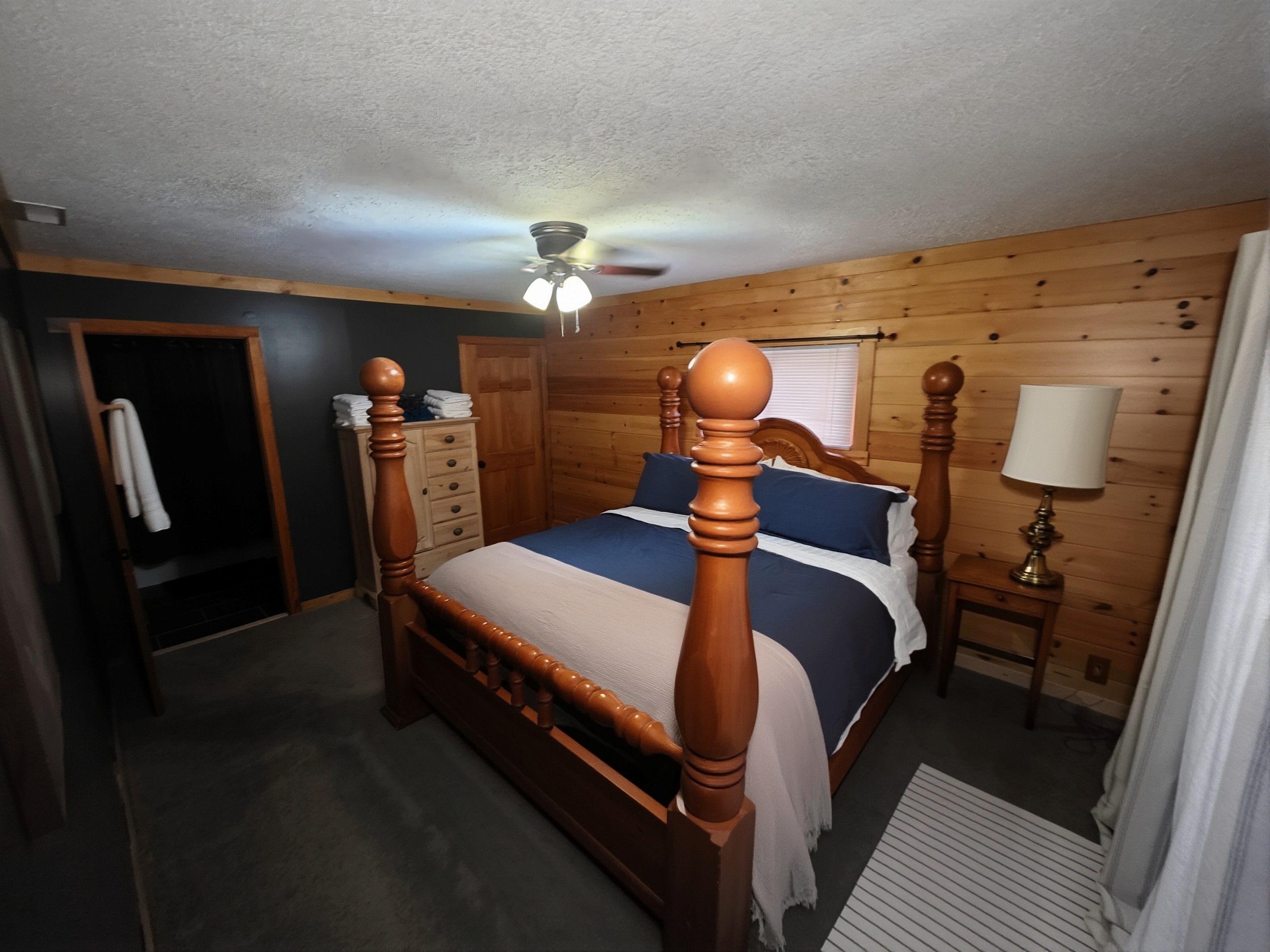 Freshly Painted Master King Bedroom