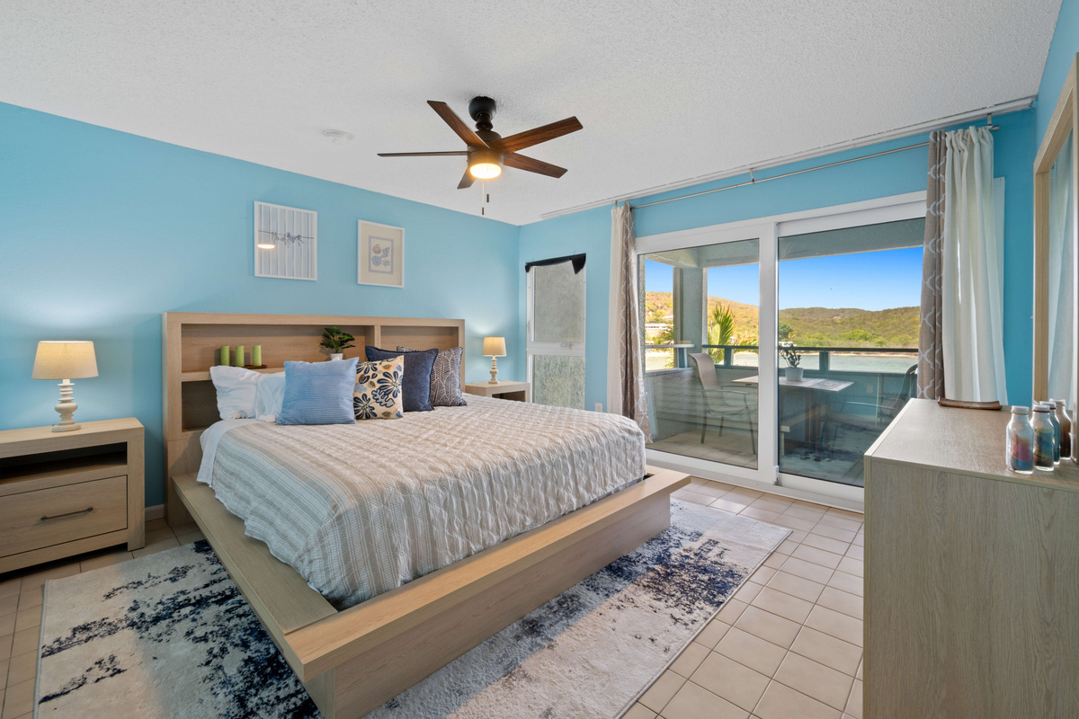 A cozy bedroom designed for a comfortable night's rest.