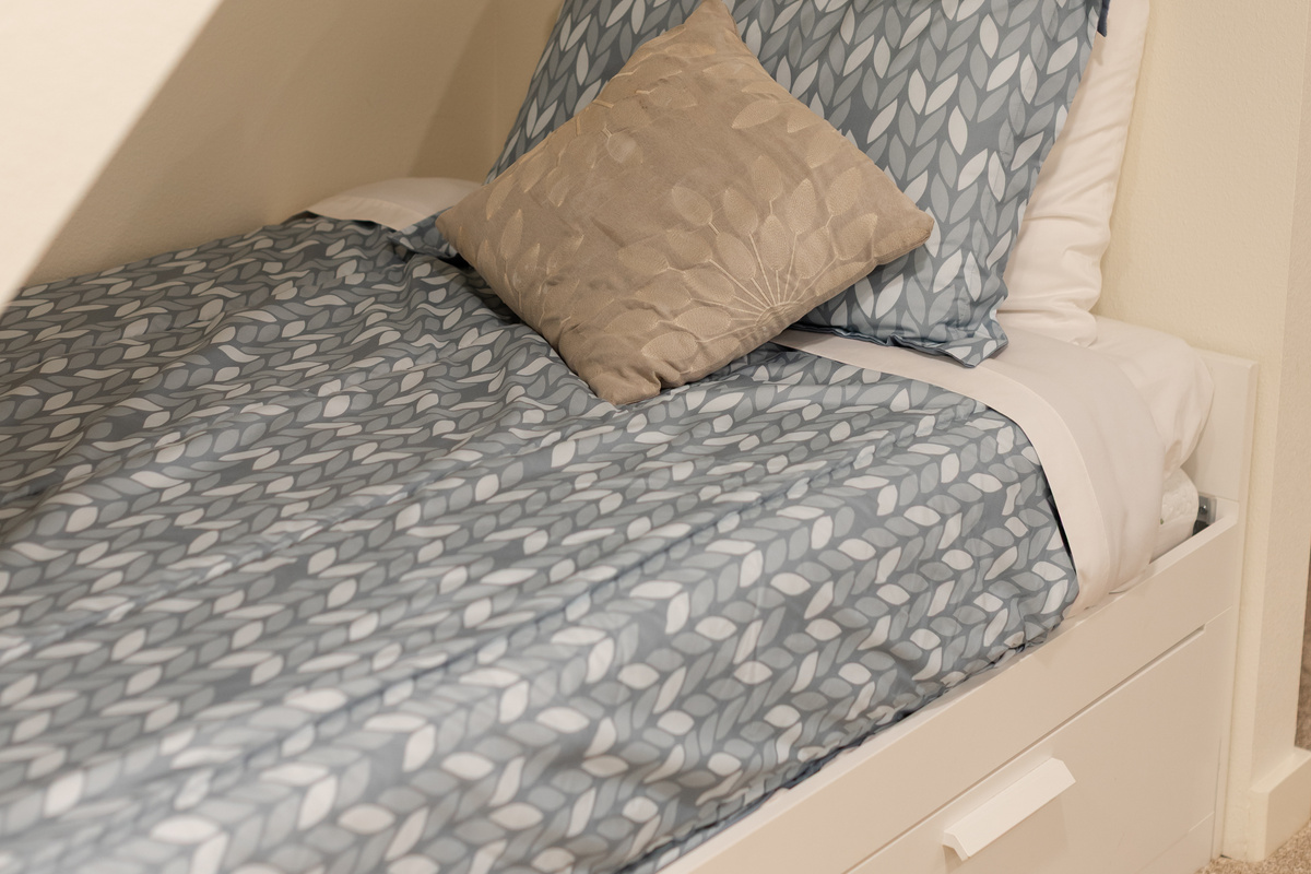 Trundle bed converts into a king size bed