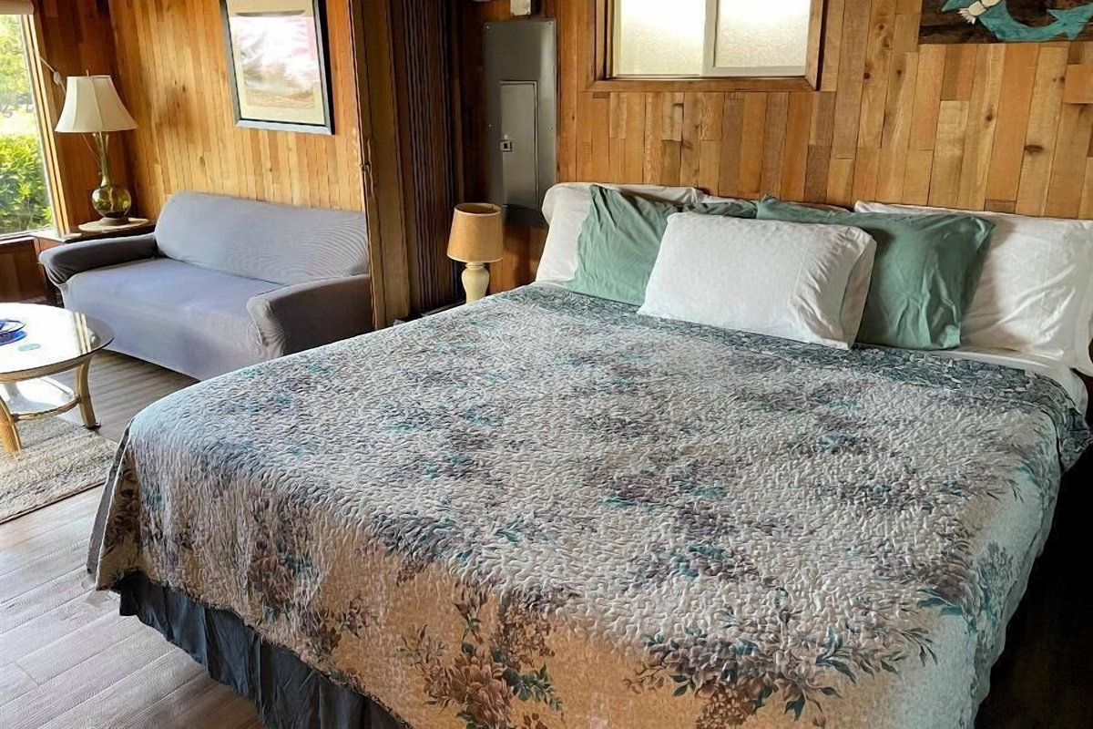 King Bed off of Living Room