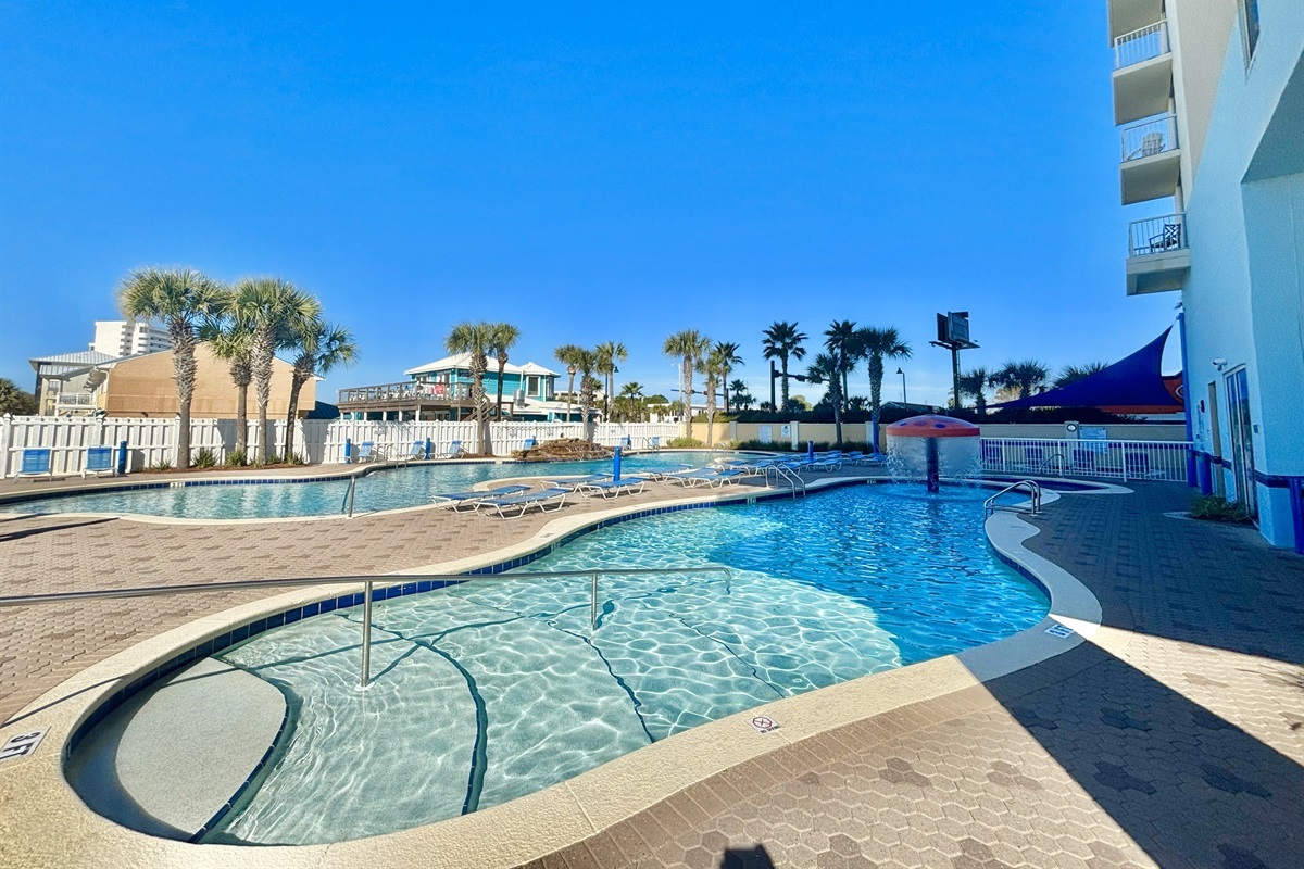 One of many pools available at Majestic