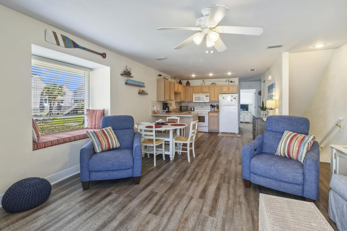 Spacious Living area for your stay. 