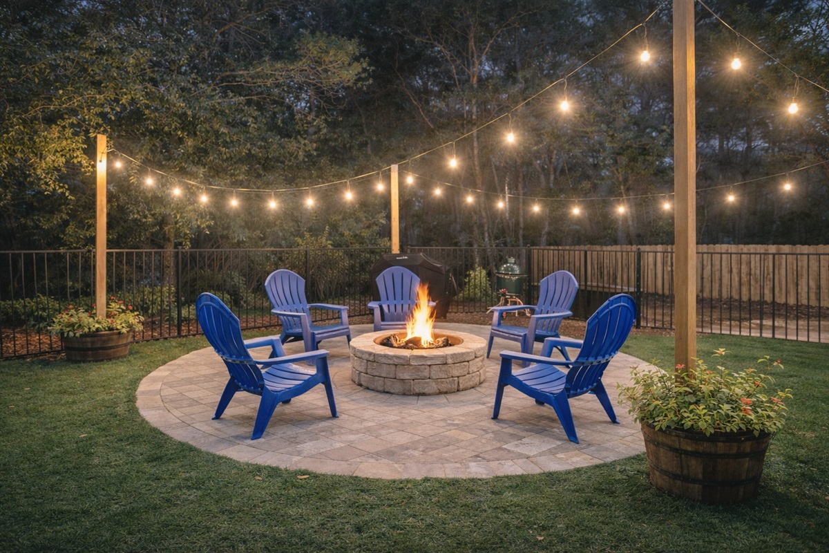 Evenings under the stars are better with a crackling fire, a glass of wine, and toasted marshmallows. Guest reviews, “Evenings outside were one of our favorite parts of the stay.”