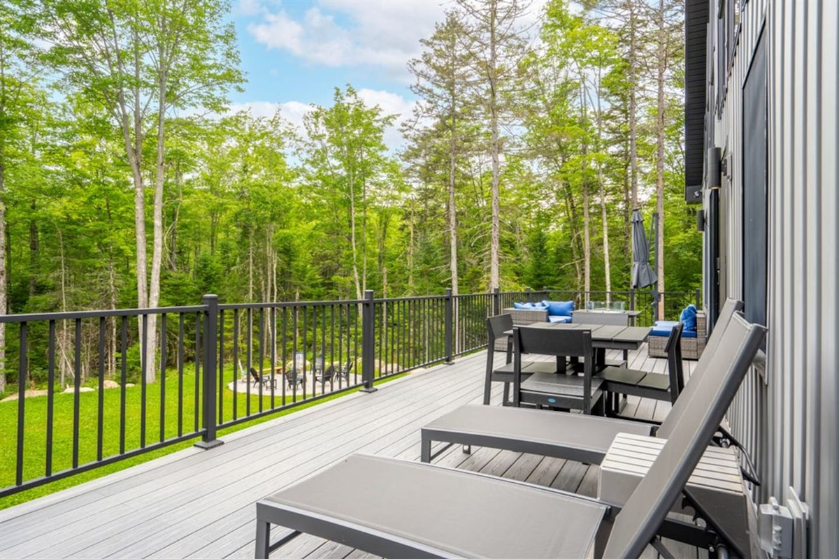 Take in the sun, the scenery or the sounds of peace