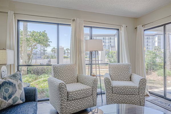 Seating in the living room