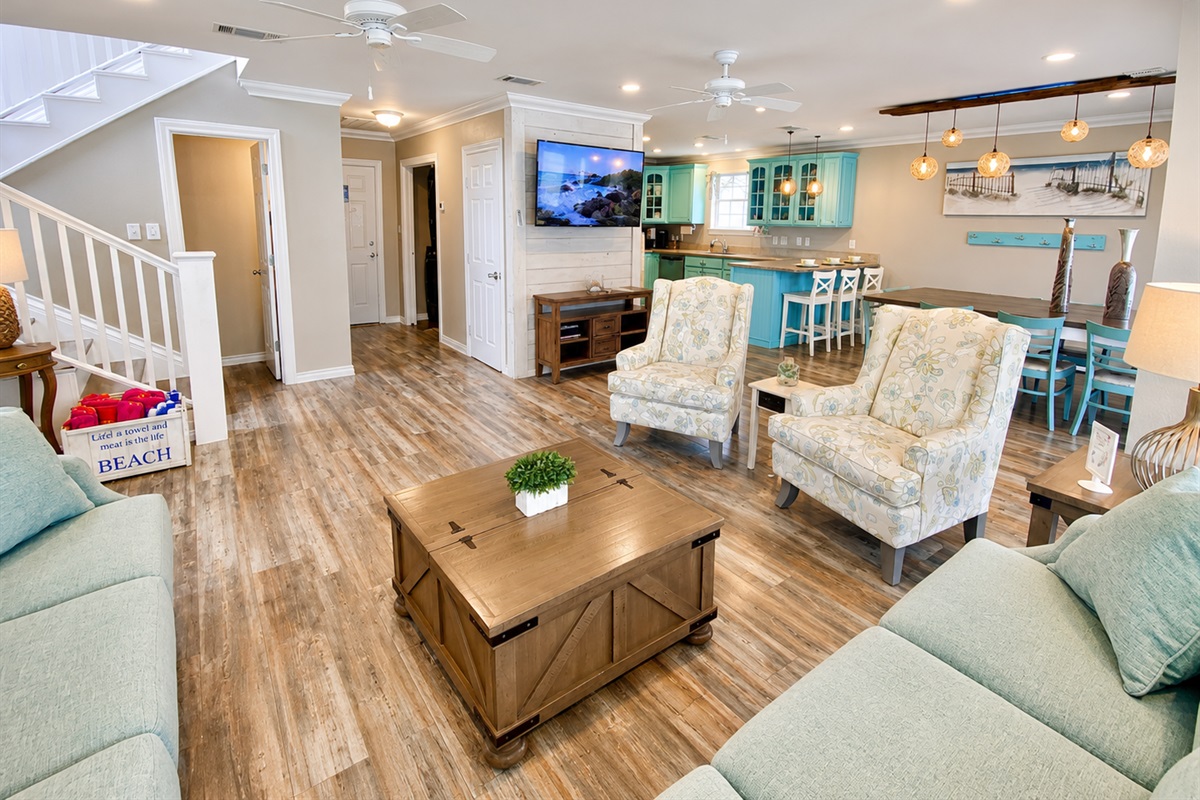 Super large living room space