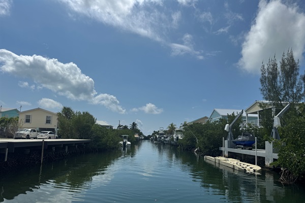 Canal looking south 3 minutes to open water