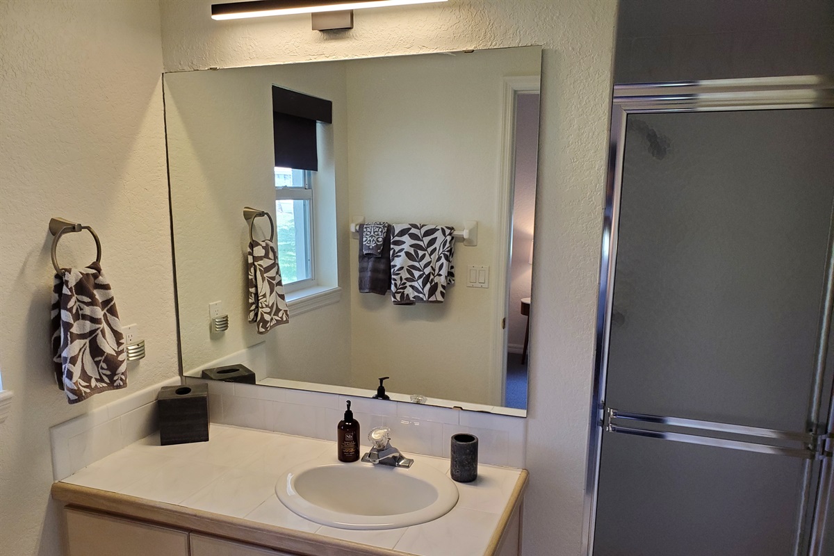 2nd King private bathroom with walk in shower