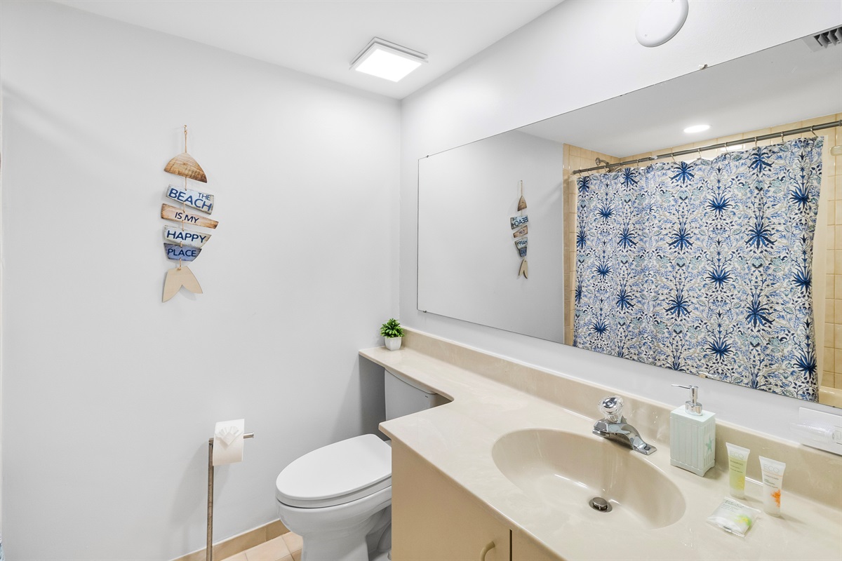 Bathroom 3, tub/shower combo