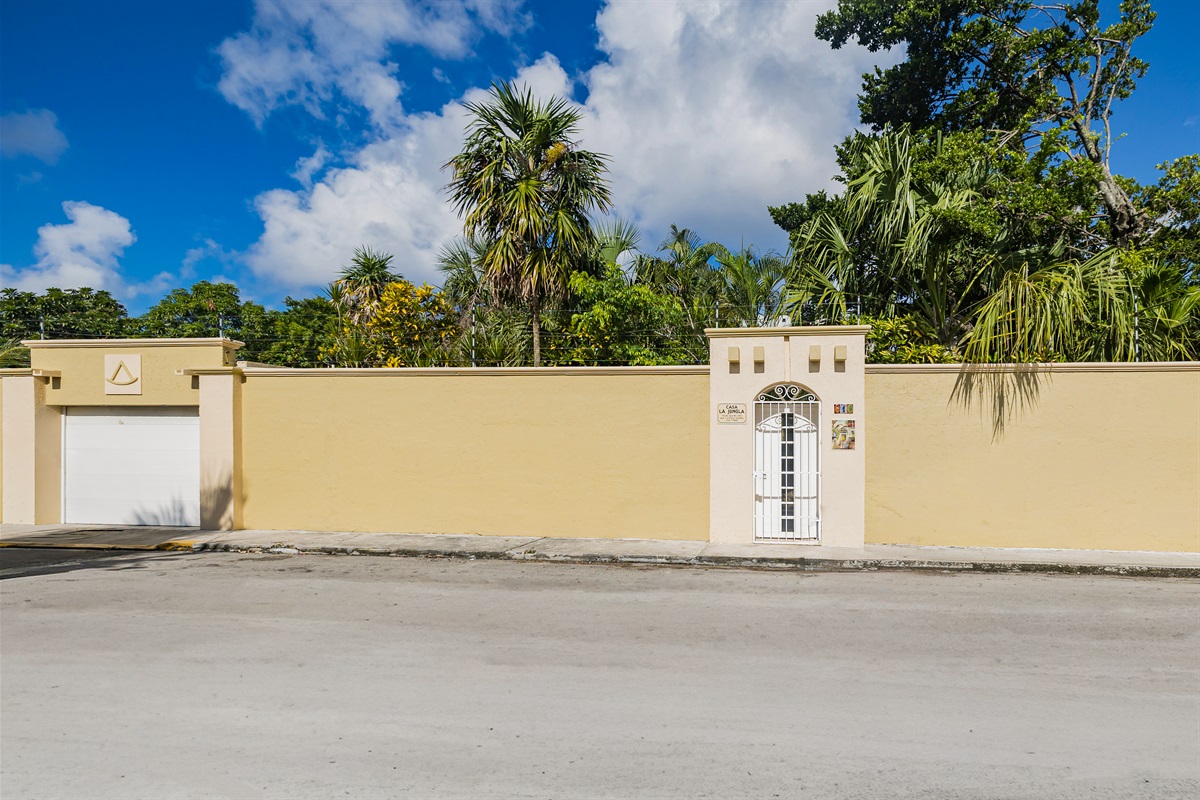 Front Gated Entrance