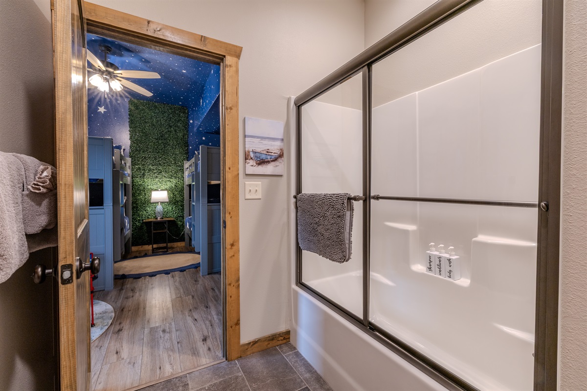 Lower level Jack and Jill bathroom
