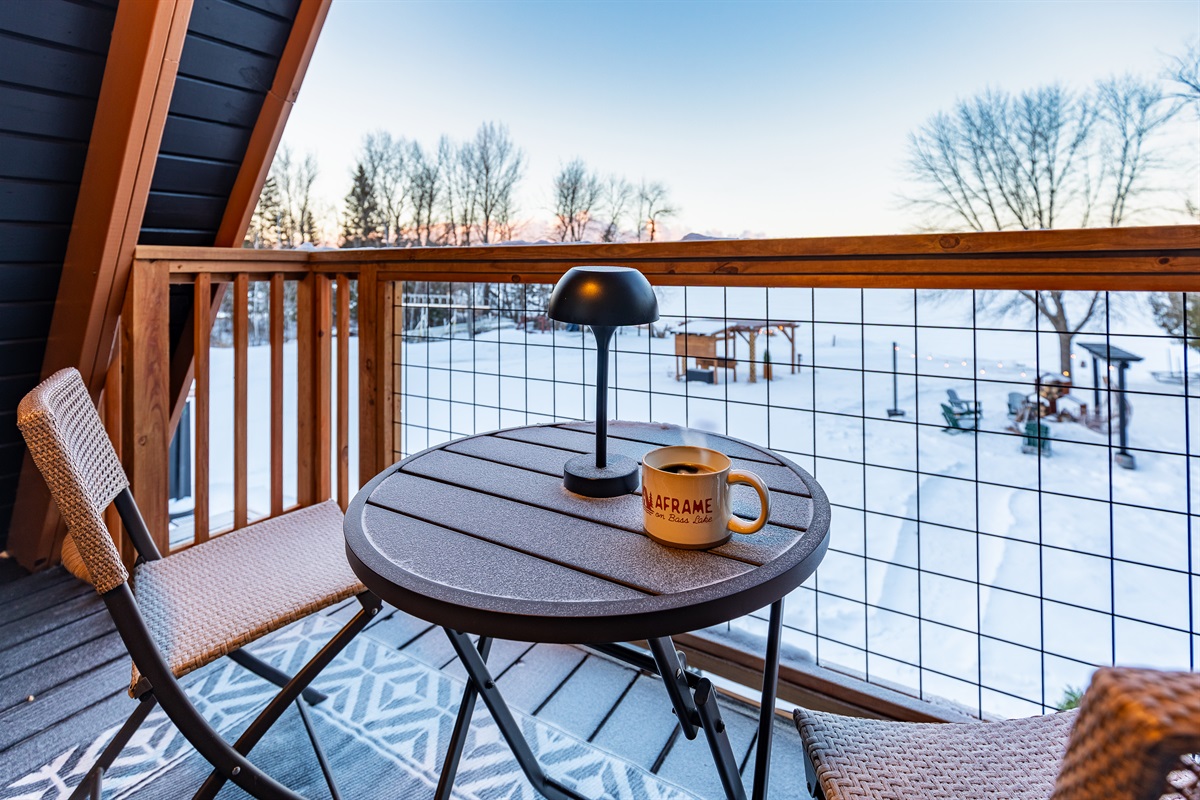 Winter balcony views...