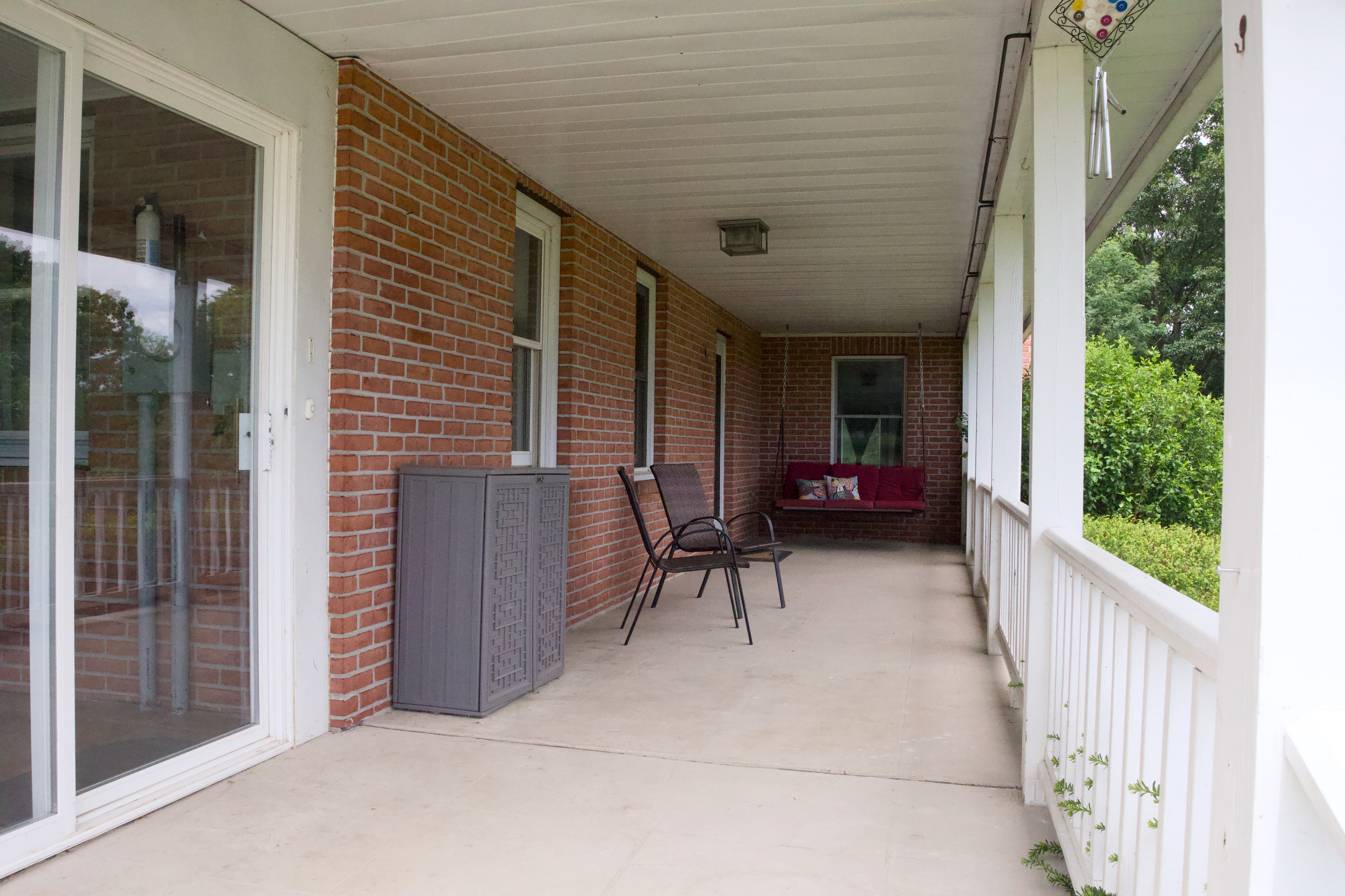 Covered front porch
