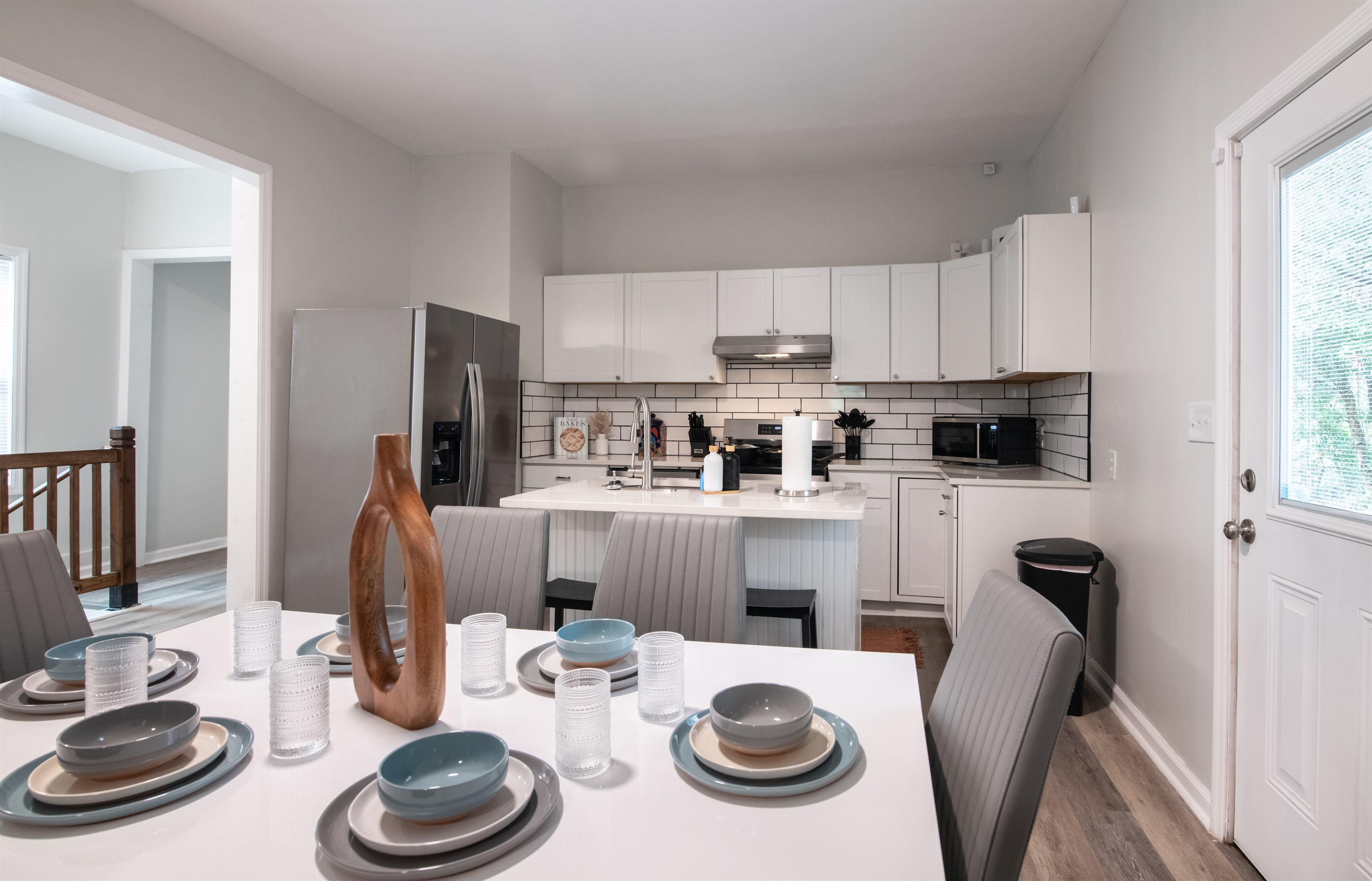 A warm, inviting dining space perfect for shared meals and conversations.