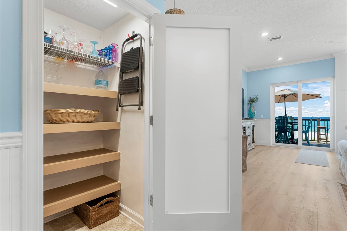 Large pantry for all of your groceries