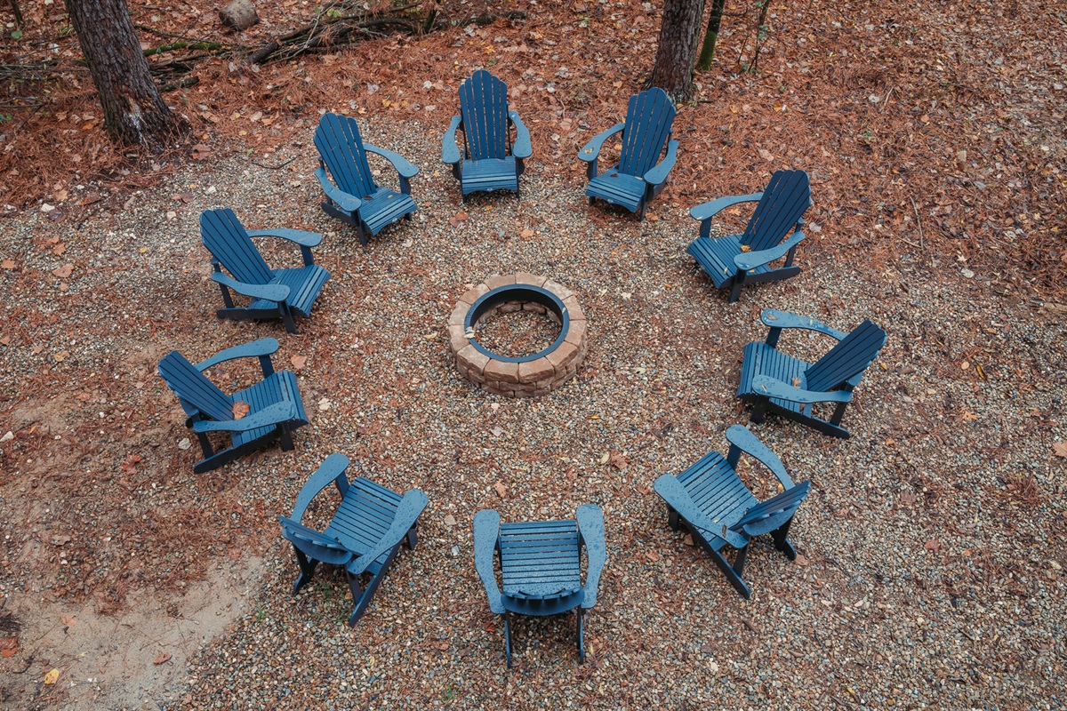 Fire pit for 10!
