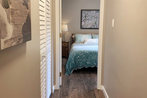 Hallway from kitchen leading to the bedroom