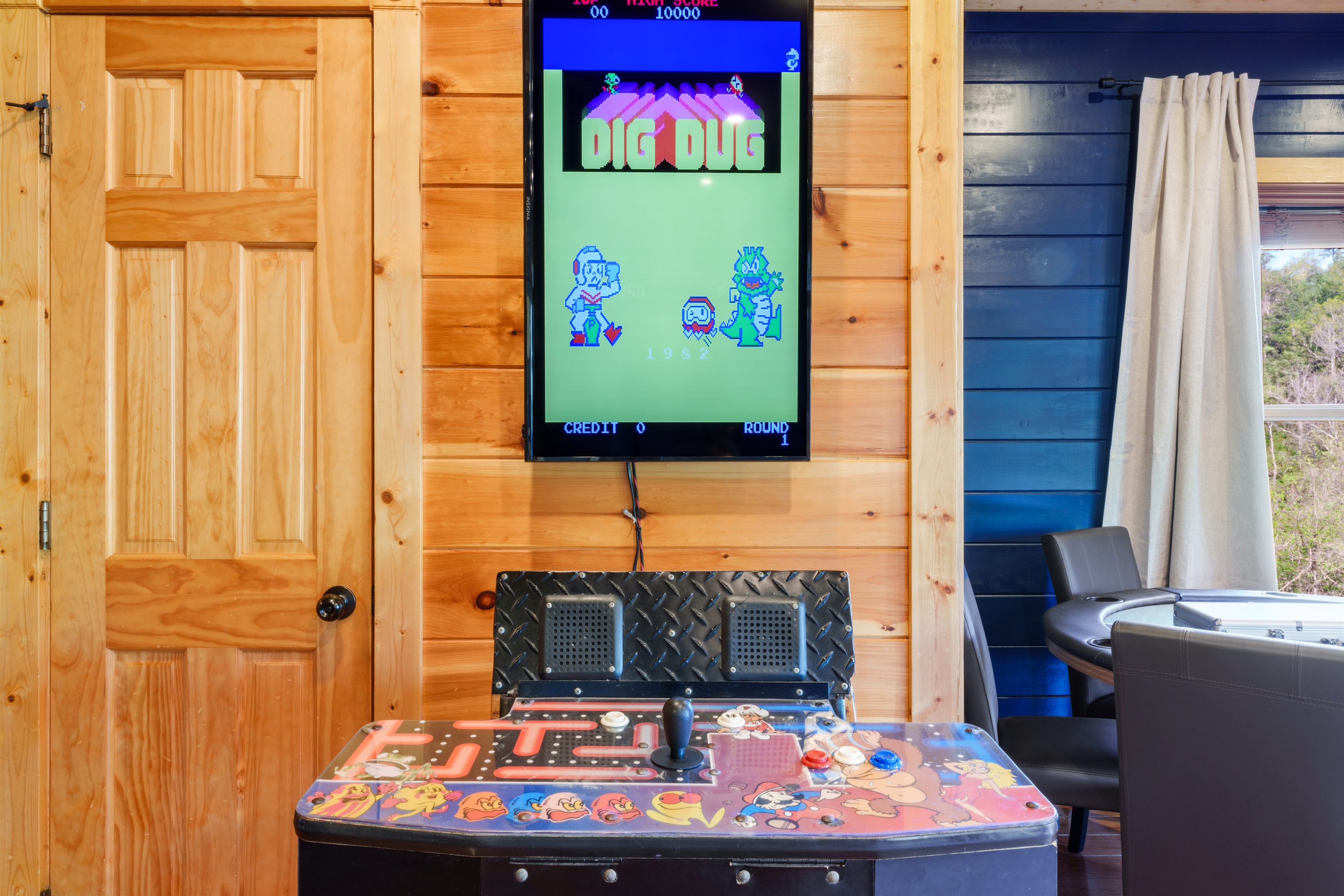 Spend hours in front of the multicade game.