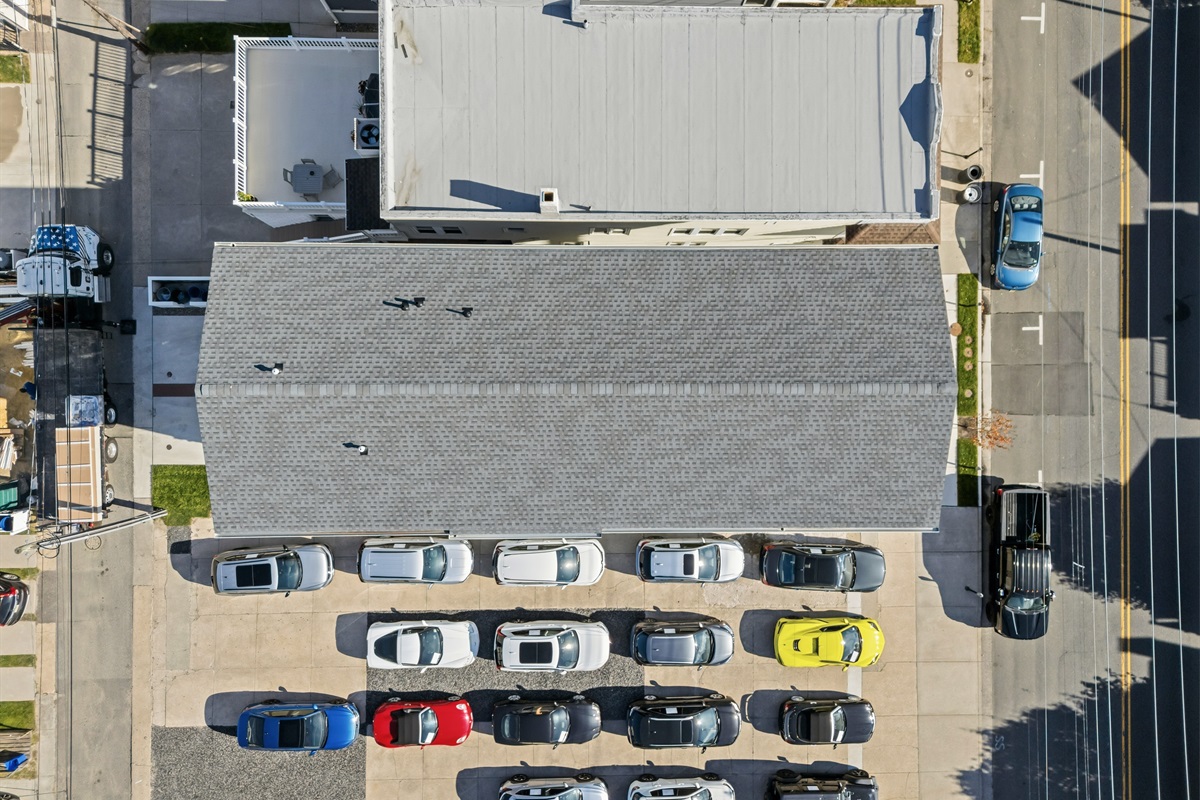 Aerial view of the property