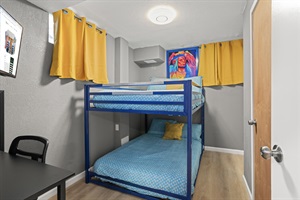 Double the Comfort, Double the Fun 🛏️🛏️📺 – Enjoy a cozy stay in our room with a double-sized bunk bed and a smart TV for your entertainment.