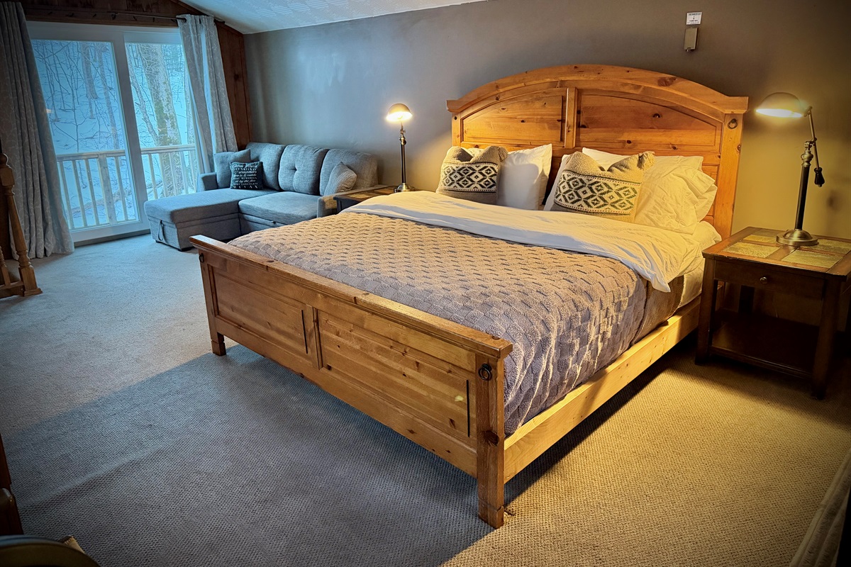 King bed and sofabed