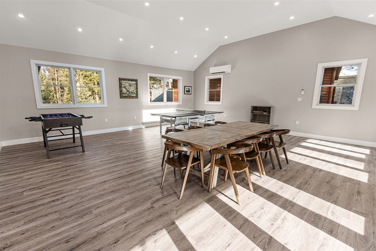 Dining room and Game room on 2nd floor