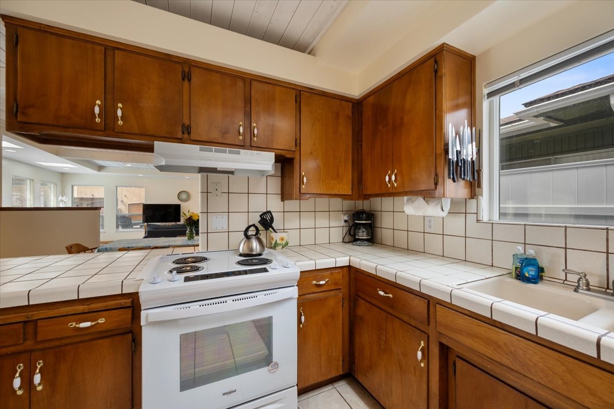 Gas Stove in Kitchen