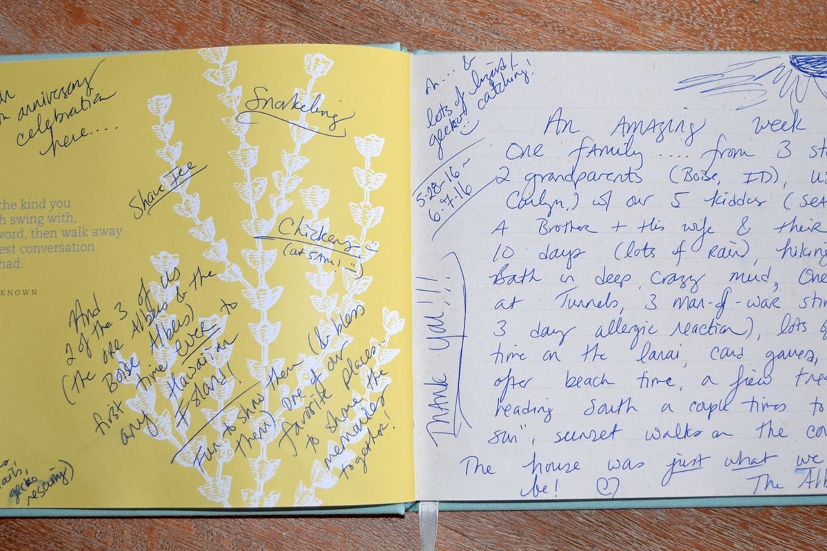 5-Star Review of our Lani Hanalei home