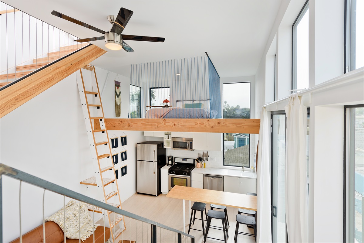 Living/Kitchen and 2nd Floor Loft Space