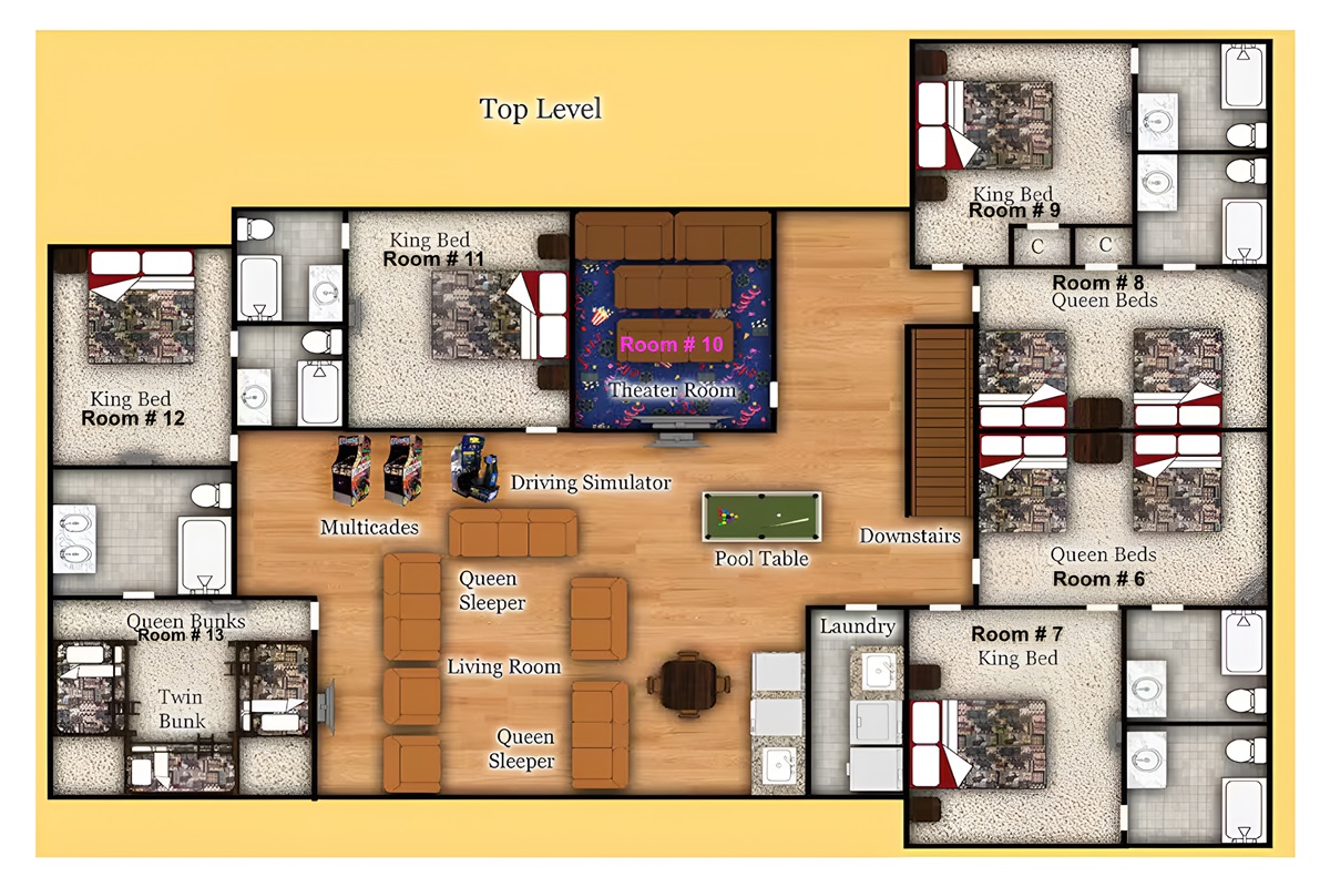 Top Level Floor Layout