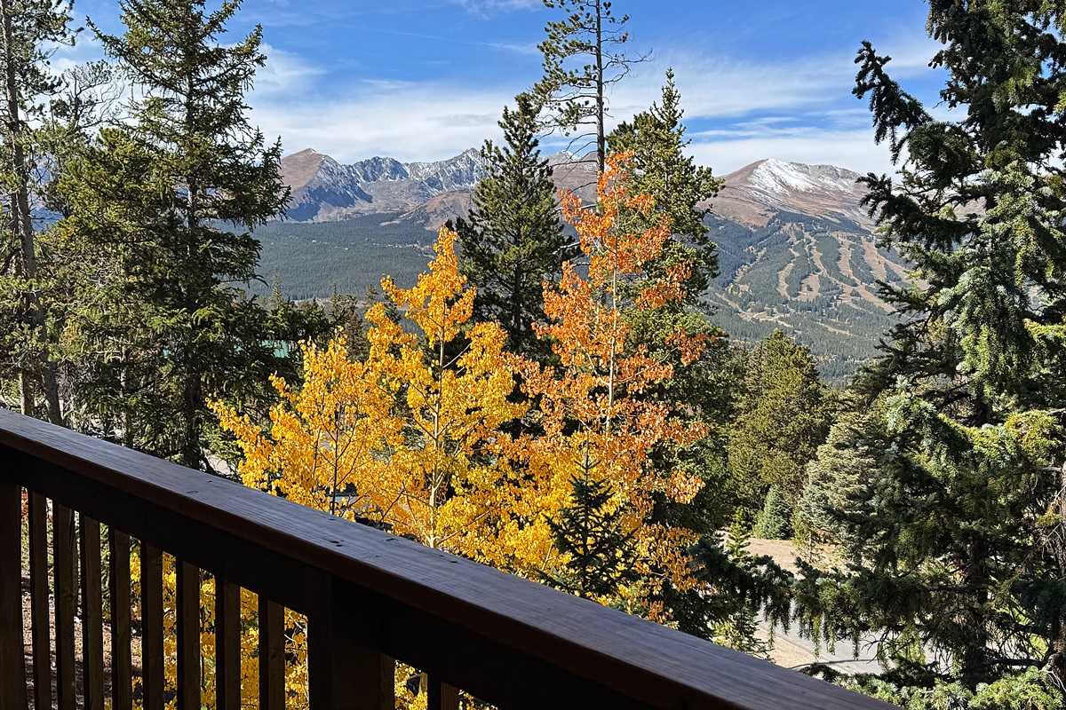 View from living area and balcony