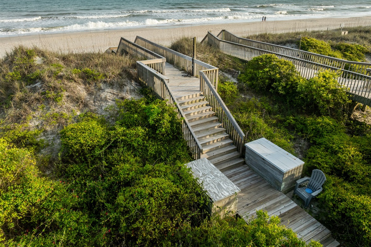 Easy beach access just steps away&mdash;walk straight to the sand and surf