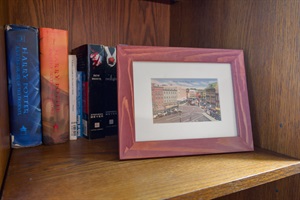 Decoration and bookshelves