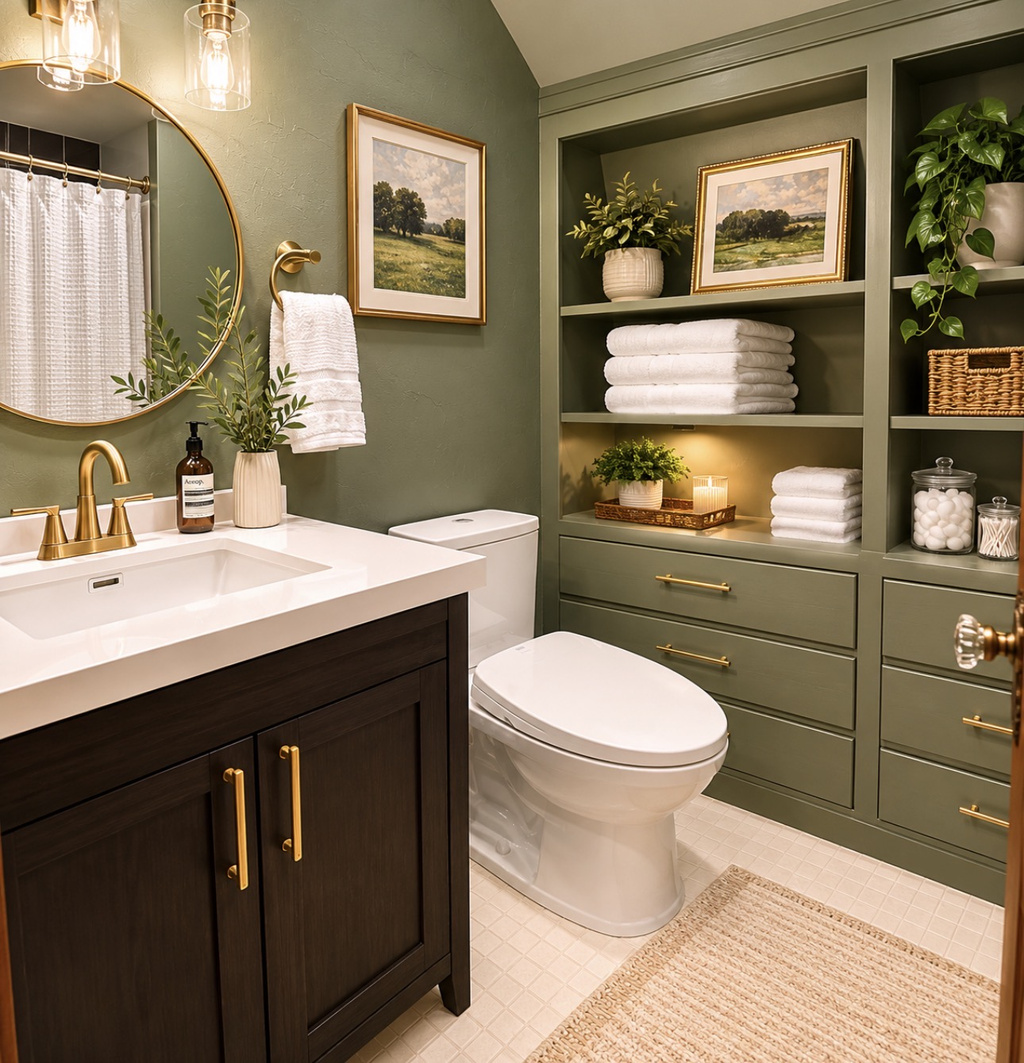 Enjoy the convenience of a private master bathroom featuring a walk-in shower, spacious vanity, and plush towels. Thoughtfully designed with ample storage and stylish finishes, this relaxing space makes it easy to refresh and unwind during your stay.