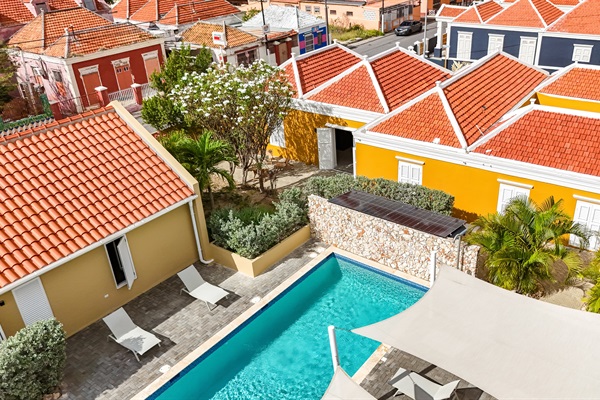 Heritage City Villa – Aerial view of the west side