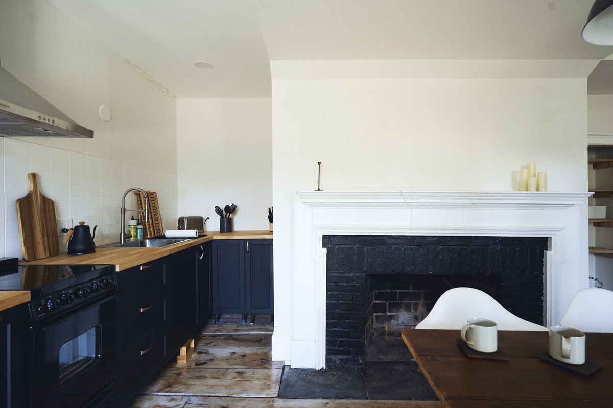 The renovated kitchen