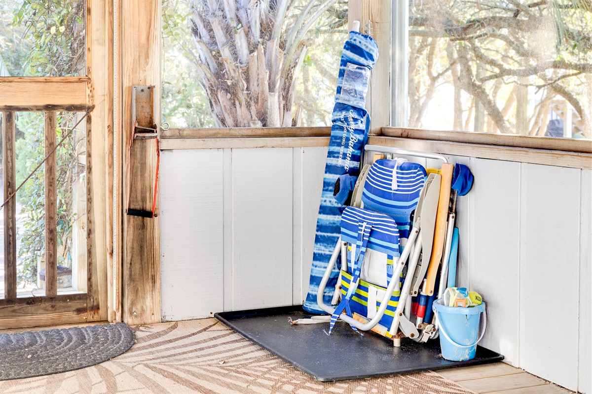 Beach Umbrella and 2 Beach Chairs Provided