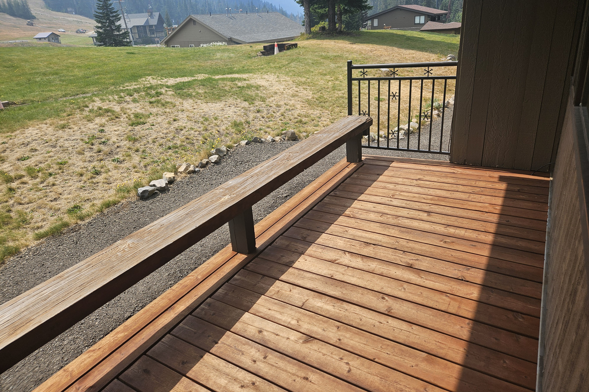Outside deck