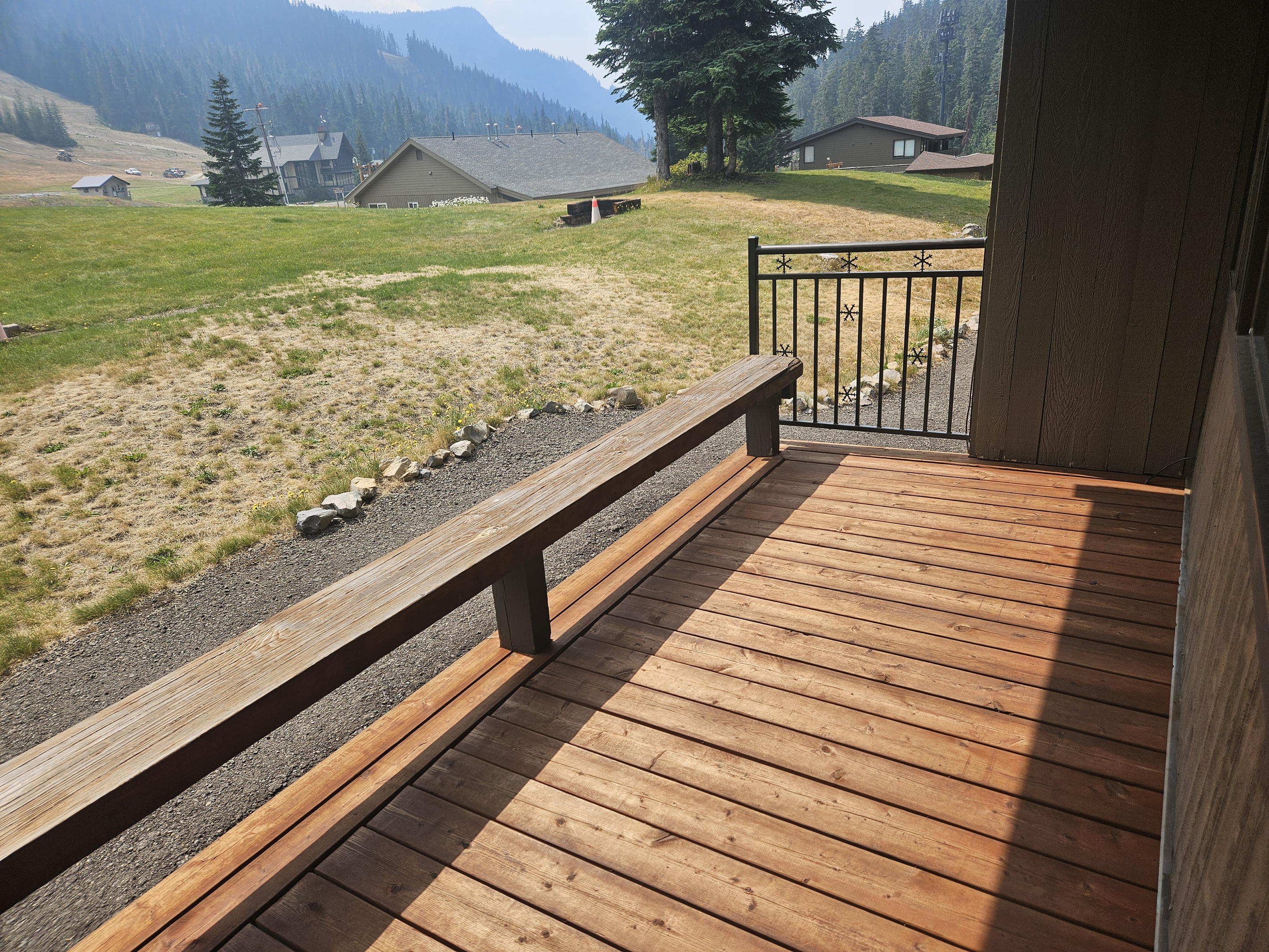Outside deck